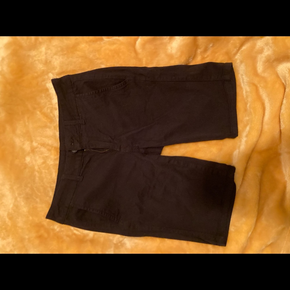 Black above the knee shorts